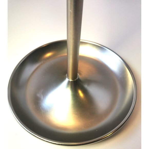 Silver-Tone Metal Jewelry Display Tree, 19″, Multi-Hook Organizer with Base Dish - Picture 2 of 8